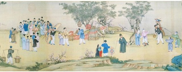 欢庆春节《太平春市图卷》