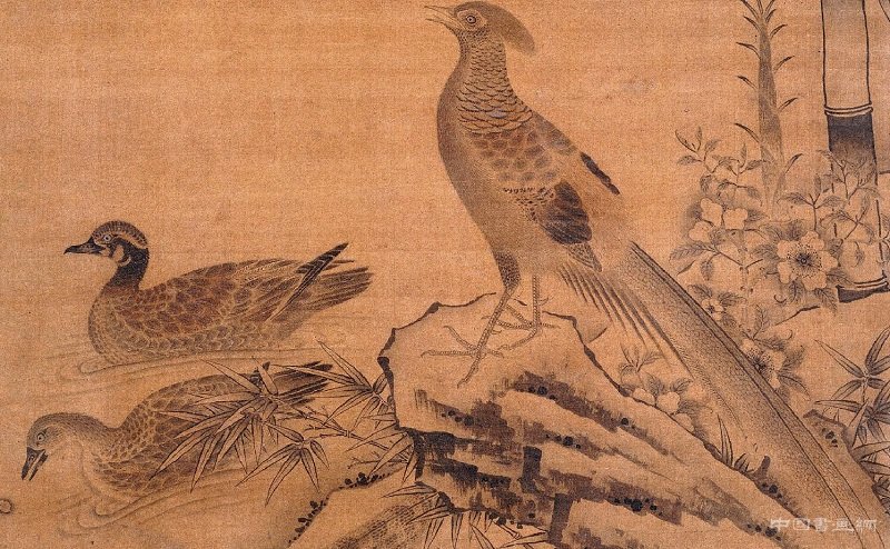 杏竹报春讯，春禽寄春意&mdash;&mdash;《杏竹春禽图轴》