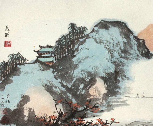 宋美龄的国画造诣及其山水画作欣赏