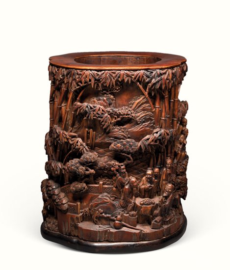 &ldquo;清乾隆黄杨雕香山九老图大画筒&rdquo;赏析