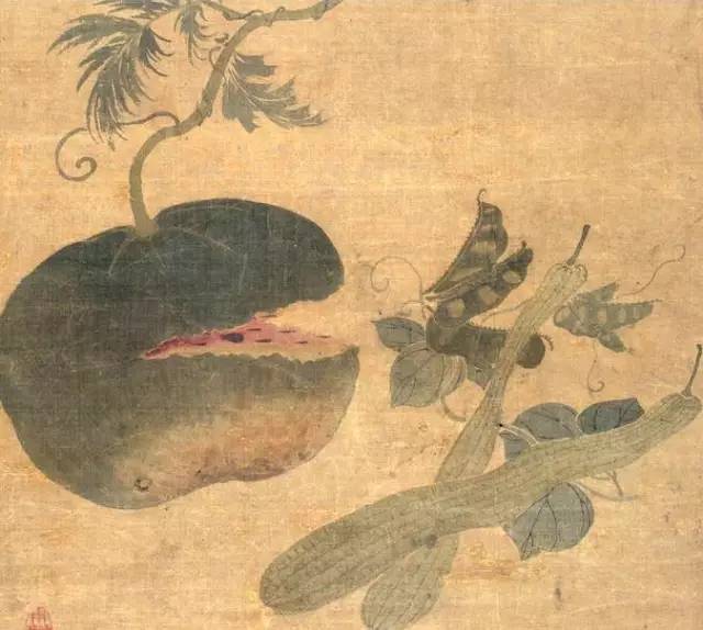 　古人画瓜果